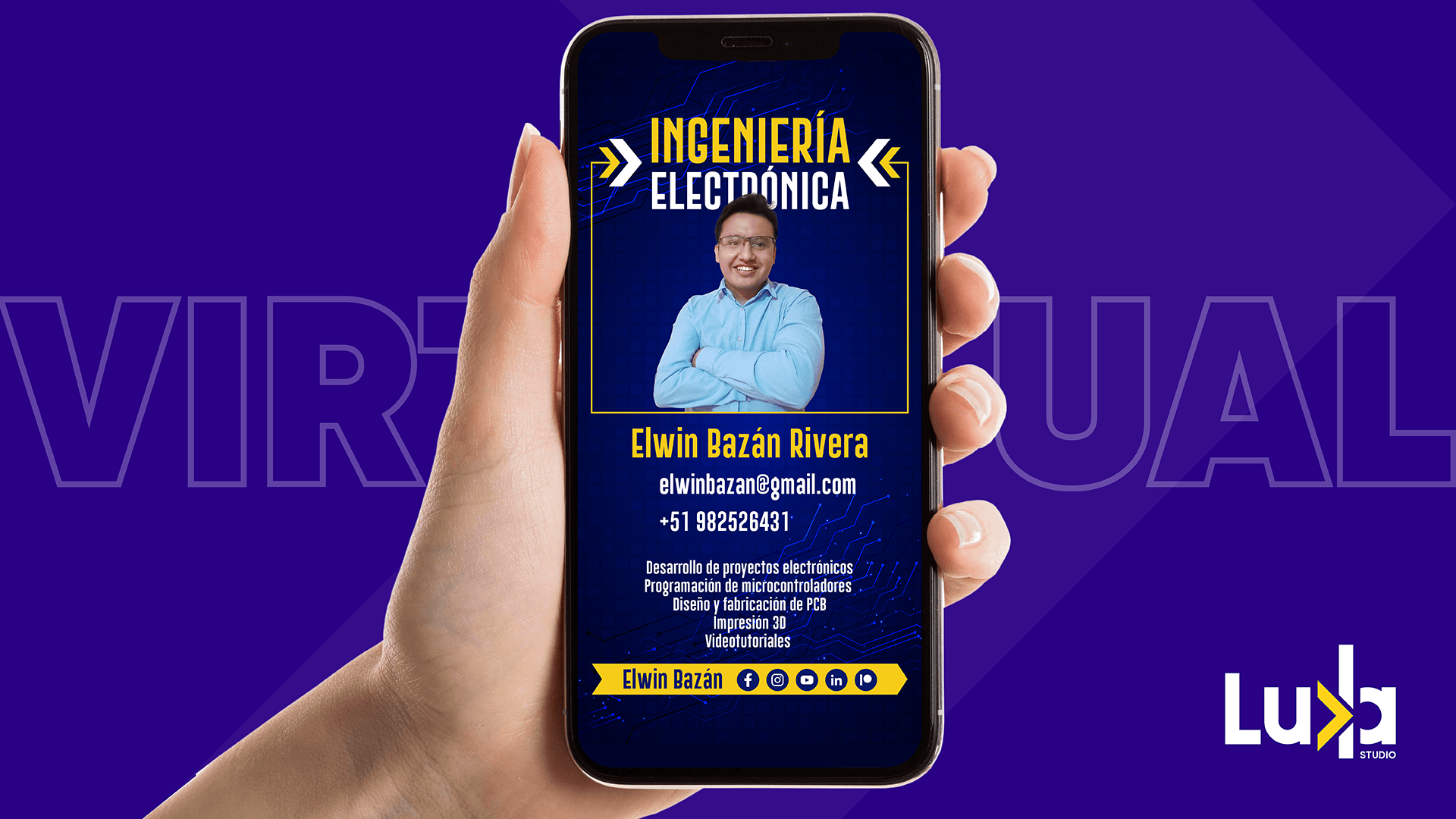 Tarjeta Elwin Bazan